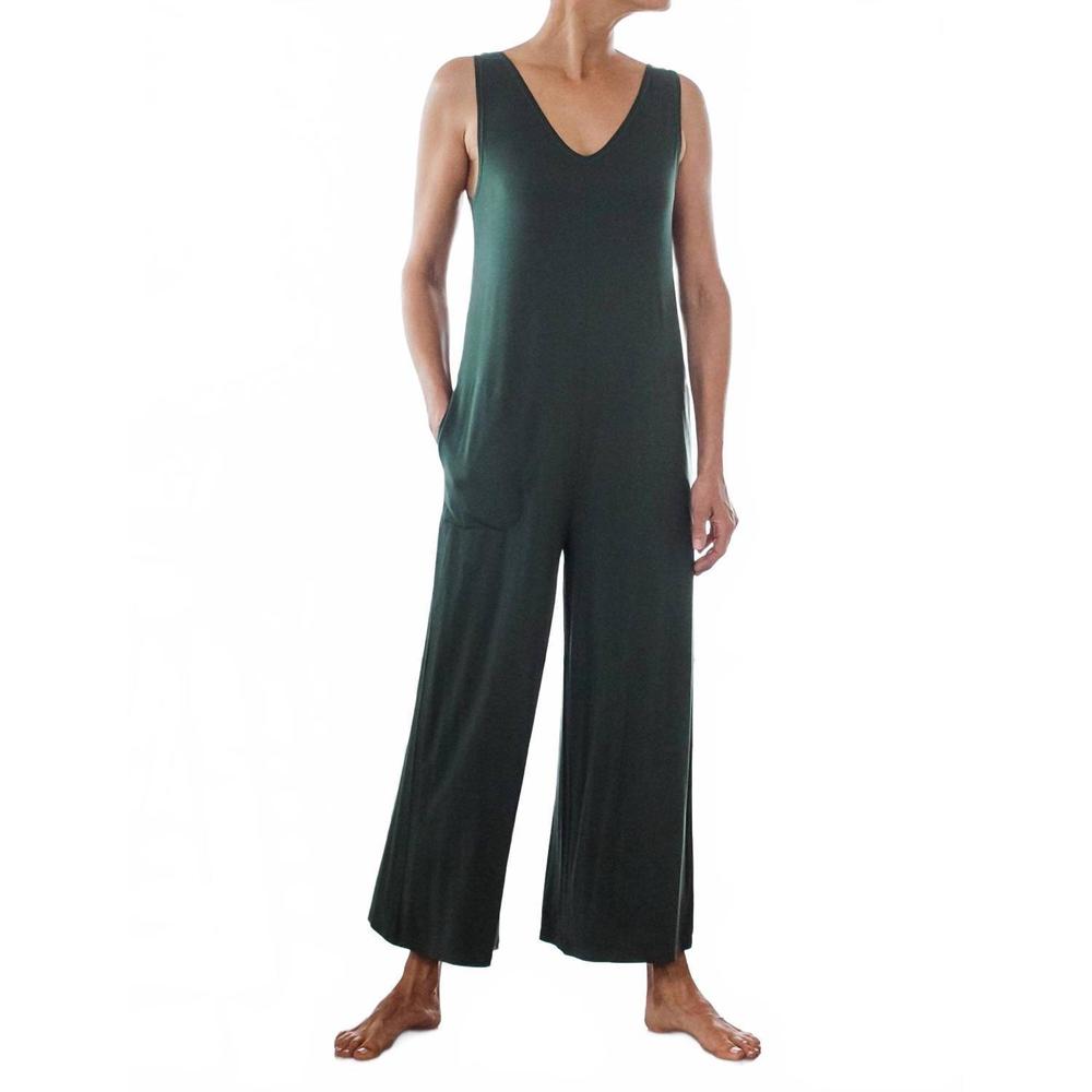 NEW YALA kylee buttersoft™ bamboo sleeveless jumper in evergreen